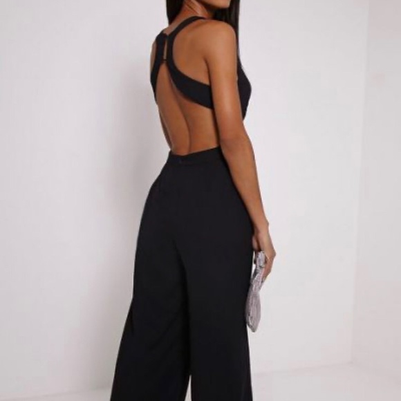 green backless jumpsuit